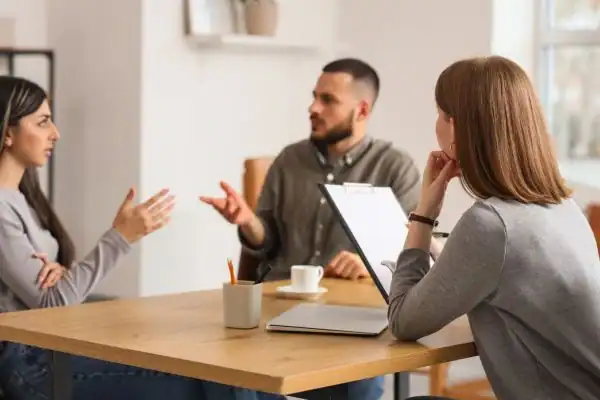 Image of couple access free mediation using family mediation voucher scheme Wareham